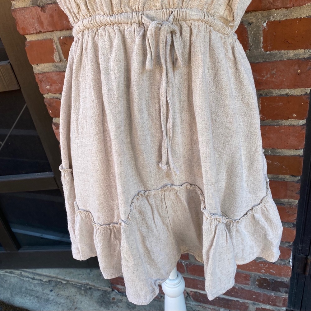 Flax/Rayon Ruffle Dress - Picture 7 of 9